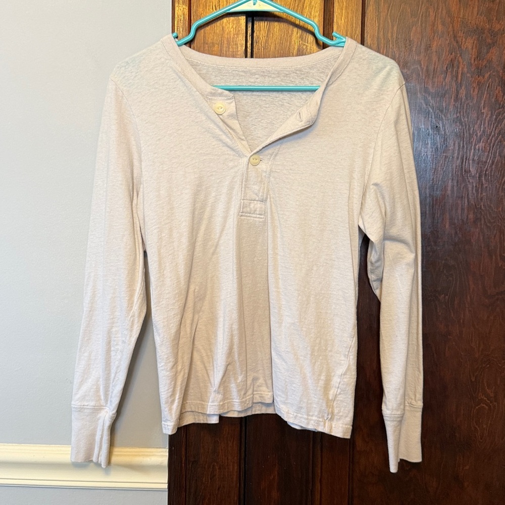 Everlane Re-Cotton Henley Sz: M